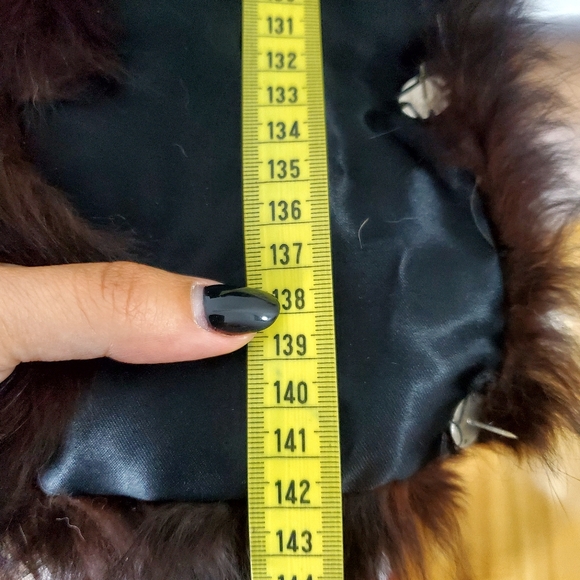 Fox fur Collar dark brown - Picture 6 of 7